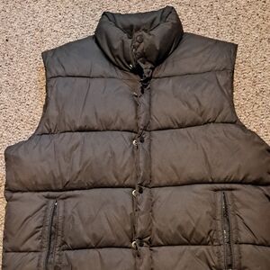 Old Navy Brown Quilted Puffer Vest